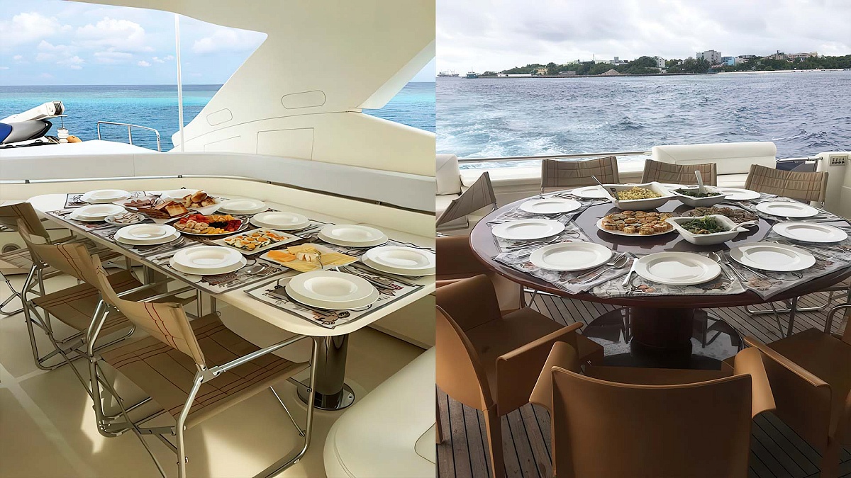 Аренда яхты Ferretti 881 Samara на Мальдивах